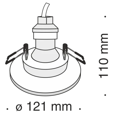 Встраиваемый светильник Technical DL004-1-01-W