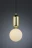 Подвесной светильник Cosmo MD10560-1-250 золотой