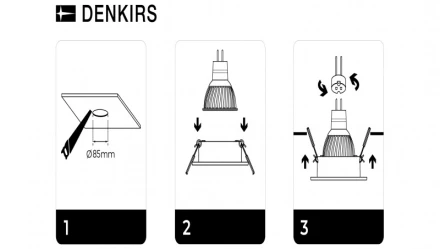 Встраиваемый светильник Denkirs DK3026-WH