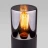 Садовый светильник Elektrostandard Roil (35125/S) чёрный/дымчатый плафон