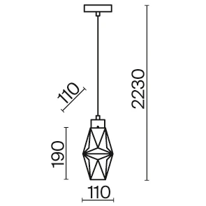 Подвесной светильник Maytoni MOD325PL-01G