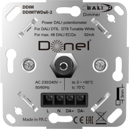 Потенциометр Dali 10-16.5В DC, 92мА, с встроенным источником питания, роторный Donolux DDIMTWDali-2