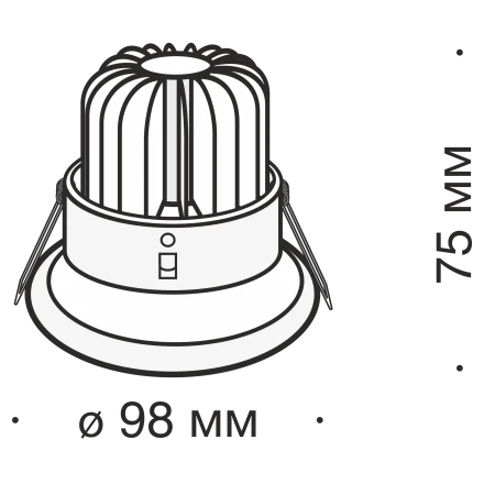 Встраиваемый светильник Technical DL031-2-L12W