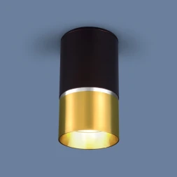 Накладной светильник DLN106 GU10 черный/золото Elektrostandard