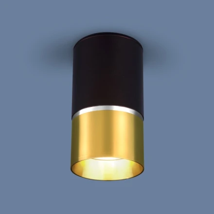 Накладной светильник DLN106 GU10 черный/золото Elektrostandard