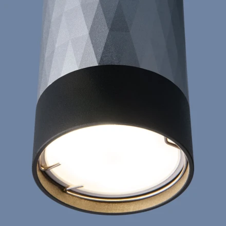 Накладной светильник DLN110 GU10 черный/серебро Elektrostandard