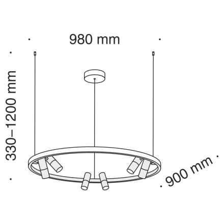 Подвесной светильник Maytoni MOD102PL-L42B