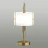 5415/2T MODERN ODL_EX23 39 бронзовый/белый матовый/металл/стекло Настольная лампа E27 2*40W MARGARET