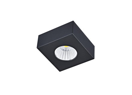 Накладной светодиодный светильник, 7Вт Donolux DL18812/7W Black SQ