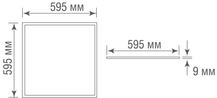 Светодиодная панель, 40Вт, 4000К Donolux DL18013/3YG