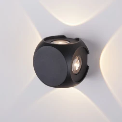 Светильник настенный 1504 TECHNO LED CUBE черный Elektrostandard