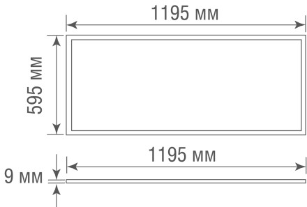 Светодиодная панель, 60Вт, 4000К Donolux DL18015NW1YG