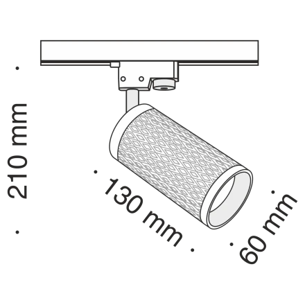 Трековый светильник Technical TR011-1-GU10-W