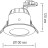Встраиваемый светильник, 50Вт Donolux N1519RAL9003
