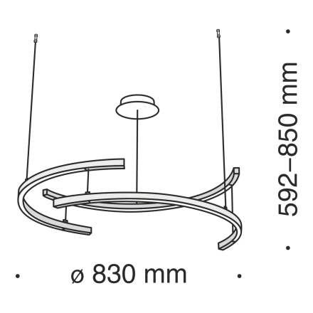 Подвесной светильник Maytoni MOD054PL-L52B4K