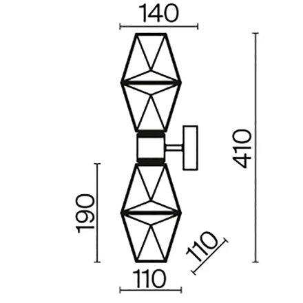 Настенный светильник (бра) Maytoni MOD325WL-02G