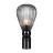 5417/1T MODERN ODL_EX23 17 черный хром/дымчатый/металл/стекло Настольная лампа E14 1*40W ELICA