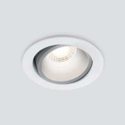 Встраиваемый светильник Elektrostandard 15267/LED 7W 4200K WH/SL белый/серебро
