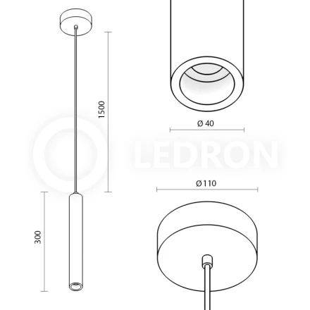 Подвесной светильник LeDron 2548B
