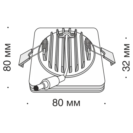 Встраиваемый светильник Technical DL2001-L7B4K