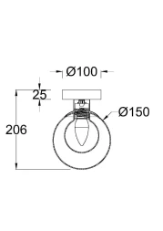 Настенный светильник (бра) Maytoni MOD521WL-01G1