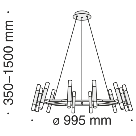 Подвесной светильник Maytoni MOD031PL-24B