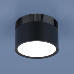 Накладной светильник DLR029 10W 4200K черный матовый/черный хром Elektrostandard