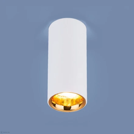 Накладной светильник DLR030 12W 4200K белый матовый/золото Elektrostandard