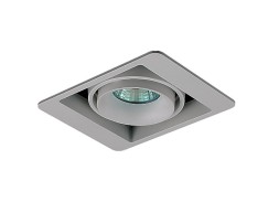 Встраиваемый светильник под сменную лампу Donolux DL18615/01WW-SQ Silver Grey/Black