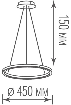 Подвесной светильник, 24Вт Donolux S111028/1 D450