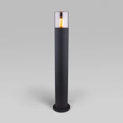 Садовый светильник Elektrostandard Roil (35125/F) чёрный/дымчатый плафон