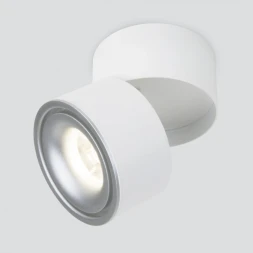 Накладной светильник DLR031 15W 4200K 3100 белый матовый/серебро Elektrostandard