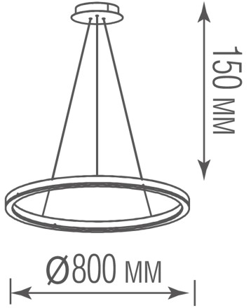 Подвесной светильник, 42Вт Donolux S111028/1 D800