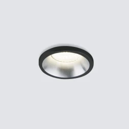 Встраиваемый светильник Elektrostandard 15269/LED 3W SN/BK сатин/никель / черный
