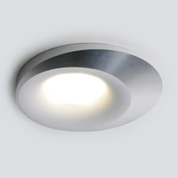 Встраиваемый светильник 124 MR16 белый/серебро Elektrostandard