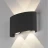 Светильник настенный 1555 TECHNO LED TWINKY DOUBLE черный Elektrostandard