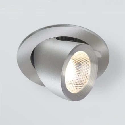 Встраиваемый светильник 9918 LED 9W 4200K серебро Elektrostandard