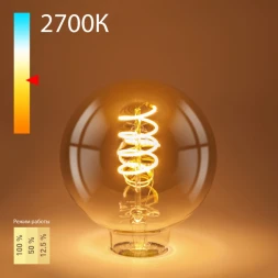Светодиодная лампа Dimmable 5W 2700K E27 (G95 тонированный)(BLE2747) Elektrostandard