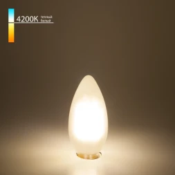 Светодиодная лампа Свеча 7W 4200K E14 (C35 белый матовый) (BLE1410) Elektrostandard