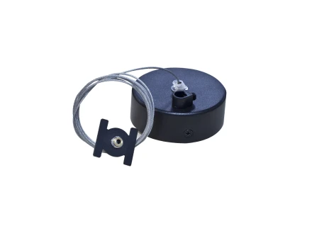 Подвесной комплект для магнитного шинопровода с отверстием для провода Donolux Suspension kit DLMBlack1