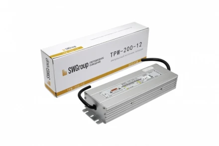 Блок питания для светодиодной ленты TPW-200-12 SWG