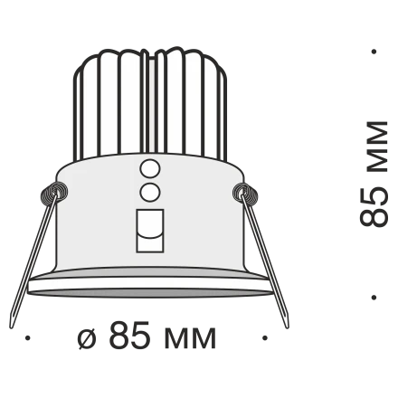 Встраиваемый светильник Technical DL034-2-L12W