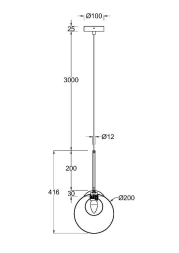 Подвесной светильник Maytoni MOD521PL-01G3